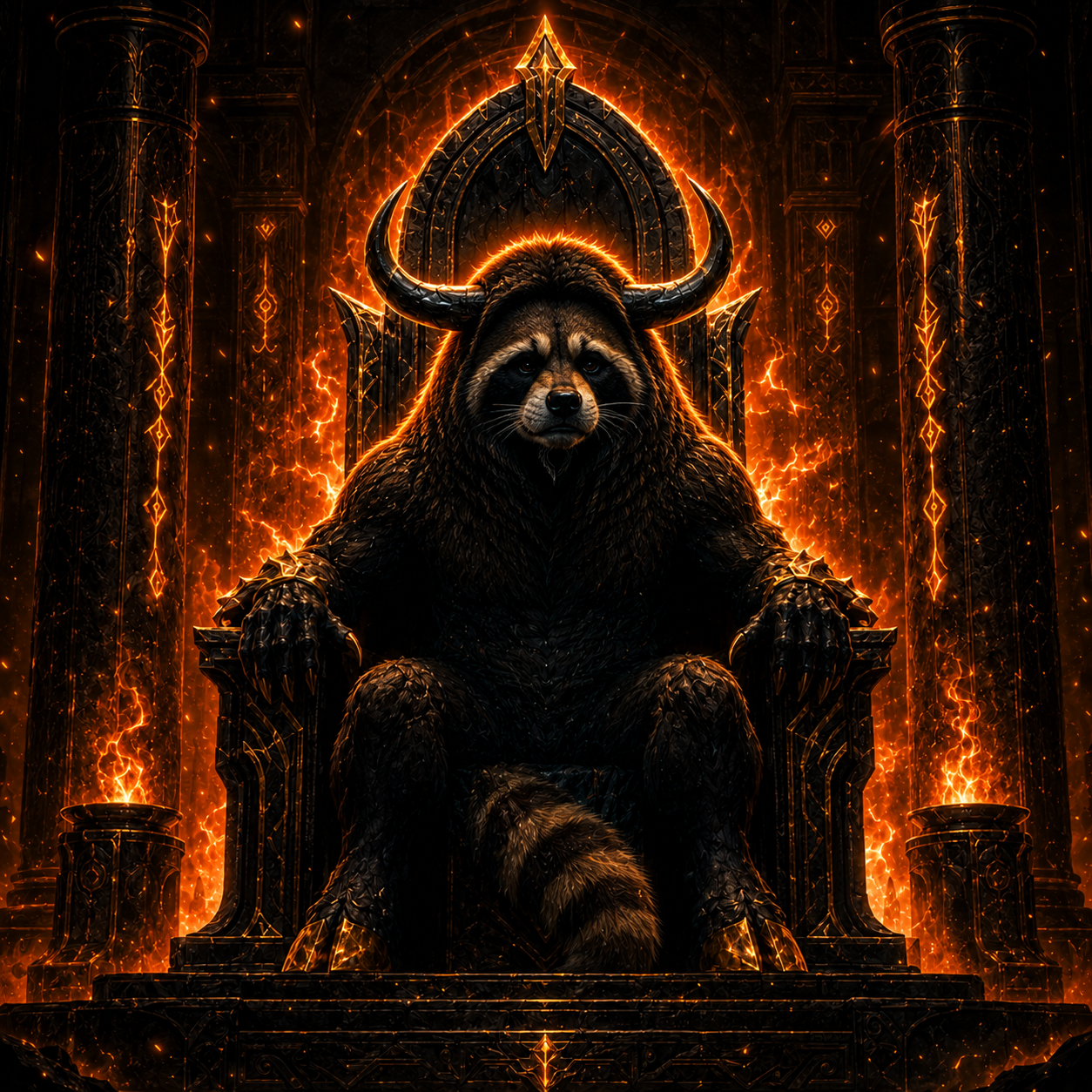 The Jimothy Bull on his throne